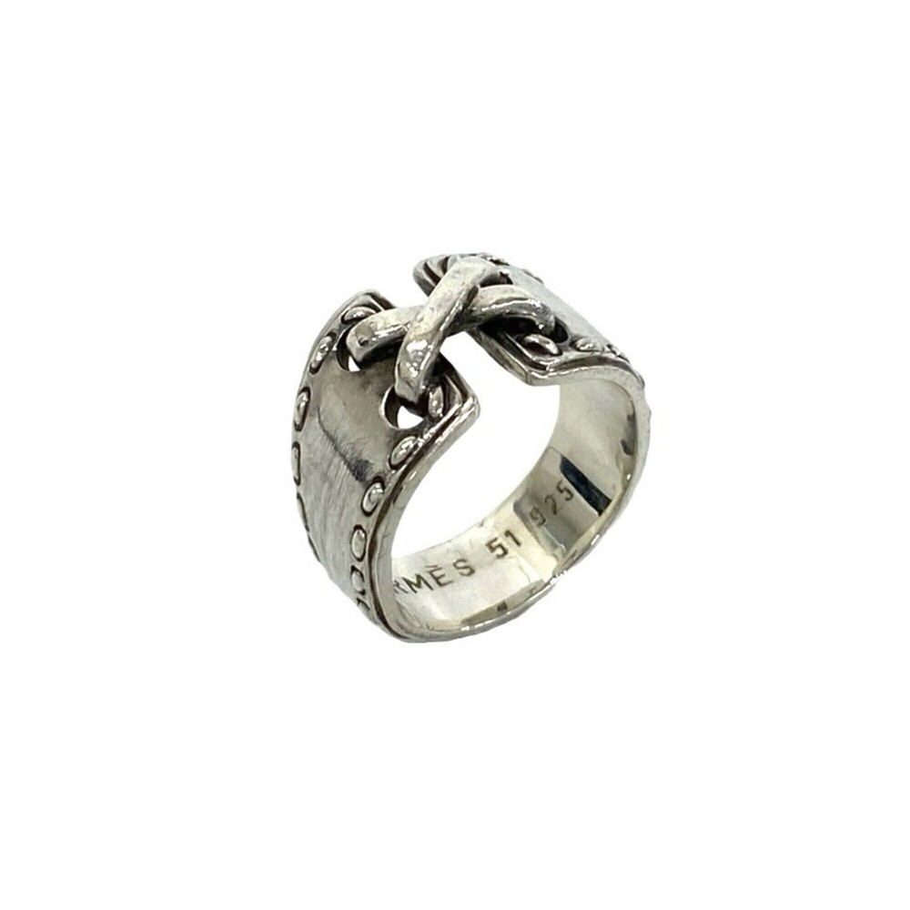 HERMES Vintage Silver Ring